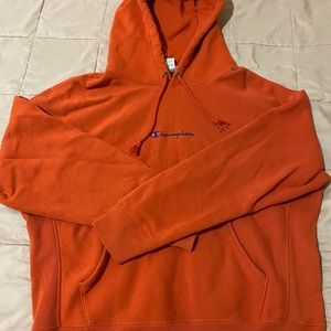 Champion Small Script Hoodie Sweatshirt XL